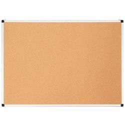 44" x 32" Cork Notice Pin Board with Aluminium Frame
